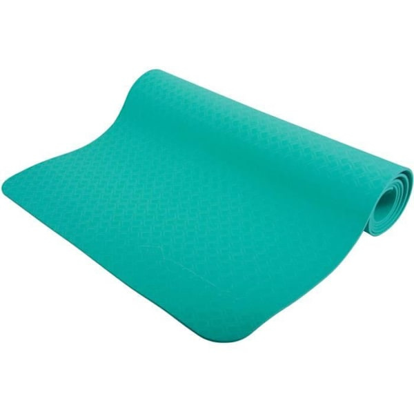 Jooga-matto - FITNESS - KILPIKONNA - 180 x 61 cm - 4 mm - Mukana kantokassi - Vihreä