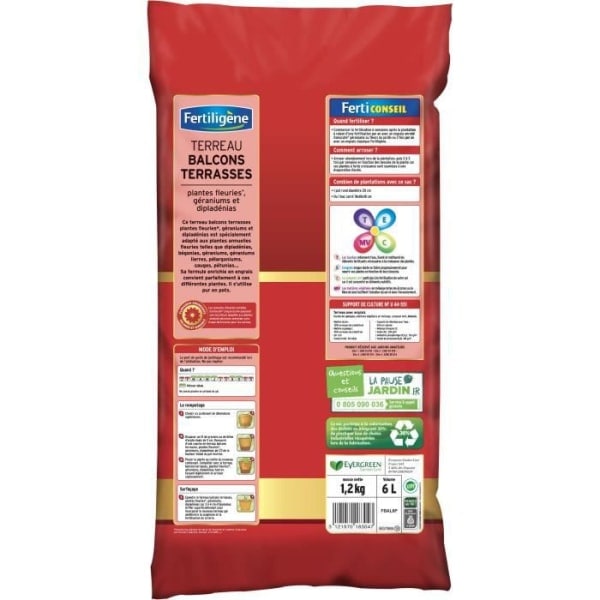 FERTILIGENE - Multa parvekkeille ja terasseille 6L