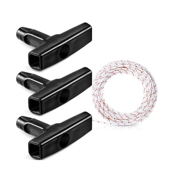 Ruohonleikkurin käynnistysnarun kahvasetti, uudelleenkäytettävä, 3,0 mm