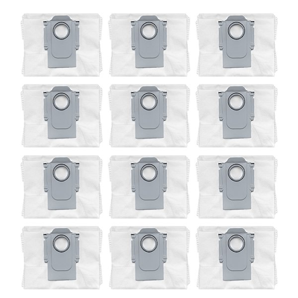 Støvsugerposer Roborock S7 Maxv Ultra/S7 Pro Ultra/Q5/Plus/Q7/Plus/Max/Max Plus 12-pakning
