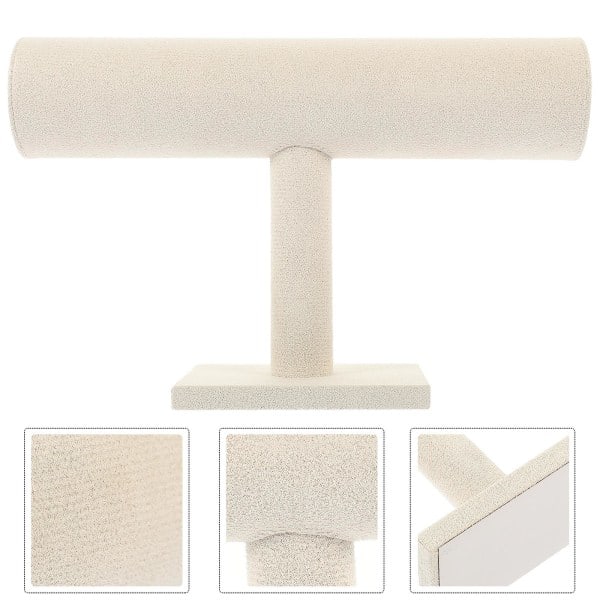 REMAKE Armbandshållare Armband Display Stativ Smyckesorganisatör Klockförvaringställ Beige 23X15X9CM Beige 23X15X9CM