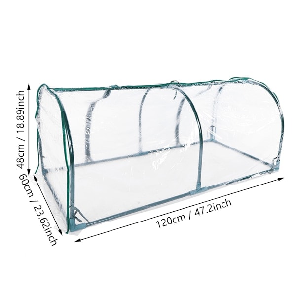Mini Transparent PVC Solskyddstält för Växthus Trädgårdsväxter Blommor
