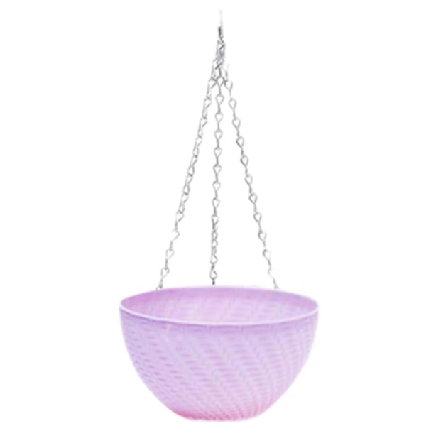 Riippuva muovinen kukkaruukku 16x10cm, puutarhan kasvien ketjuruukku