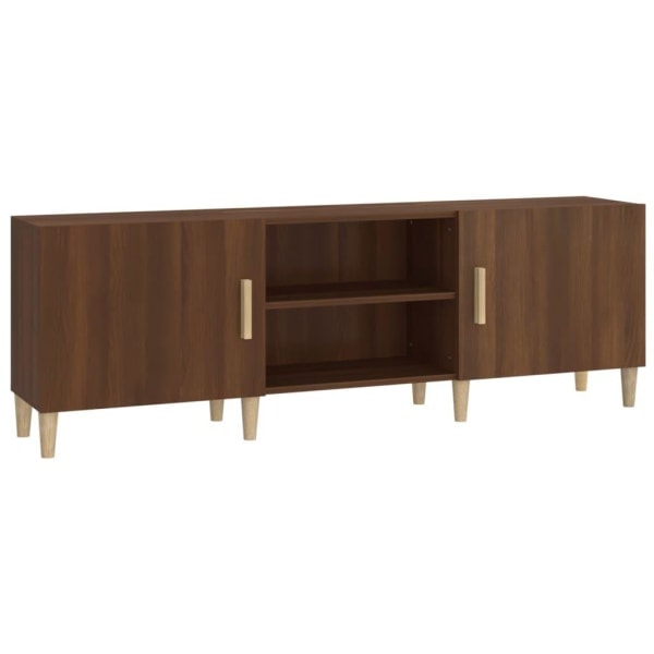 REMAKE vidaXL TV bench brown oak 150x30x50 cm engineered wood Brown