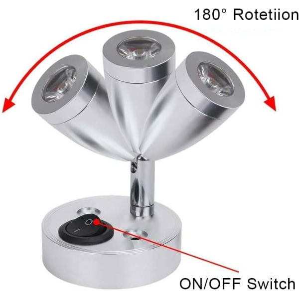 REMAKE pcs 12V LED Spot Læselampe Væglampe Sengelampe