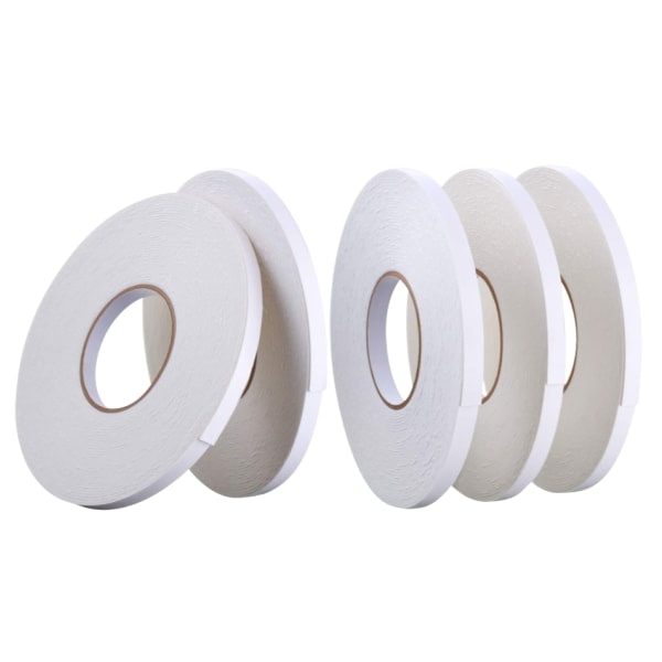 Dobbeltsidet PE-skumtape (5 ruller) Hvid S