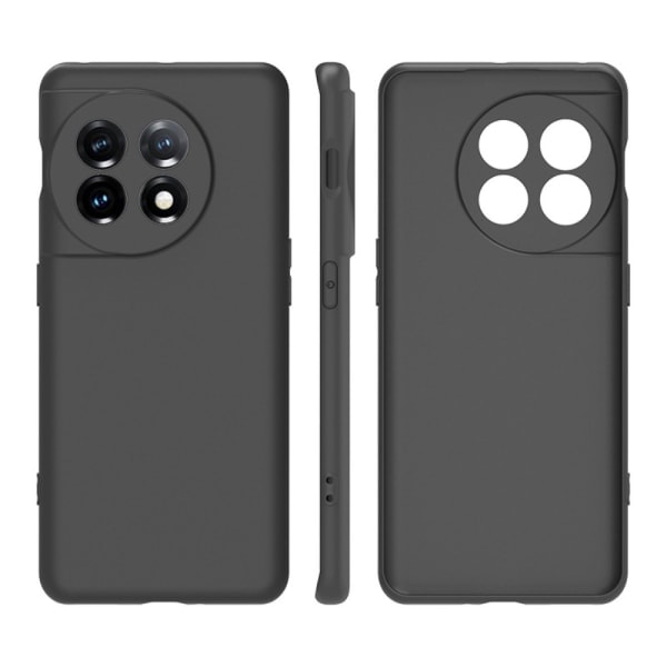 SKALO OnePlus 11 5G Matt Svart Ultratynn TPU-etui Svart