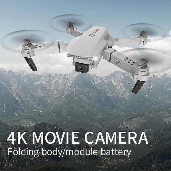REMAKE E88 Pro Kameradrönare för vuxna och barn, 4k HD Wifi FPV Drönare, Vikbar RC Quadcopter för börjare, leksaker gåvor med 3 batterier