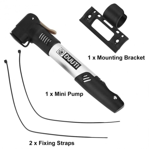 DUUTI Kannettava Ilmapumppu Polkupyörän Renkaille, Pidikkeellä, Alumiini