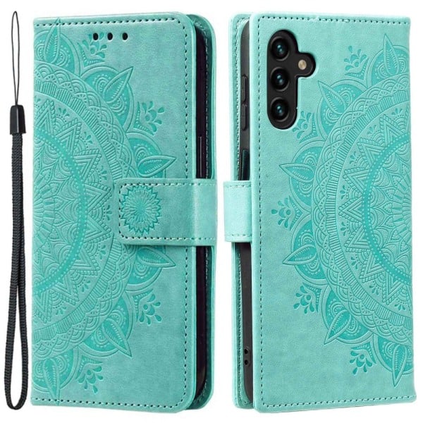 SKALO Samsung A54 5G Mandala Wallet Case - Turquoise Turquoise