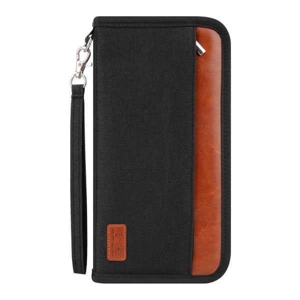 RFID Passport Travel Document Organizer Black