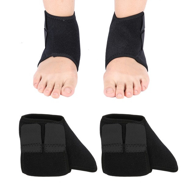 REMAKE 2-pack Ankelstöd Varm Ankelstöd Fotskydd Förstuvningsskada Wrap Elastiska Stabilisatorer för Sport