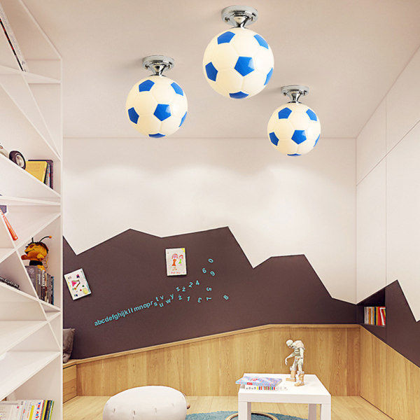 REMAKE Fotboll LED Taklampa Belyser Fotbollspåle Med Svart