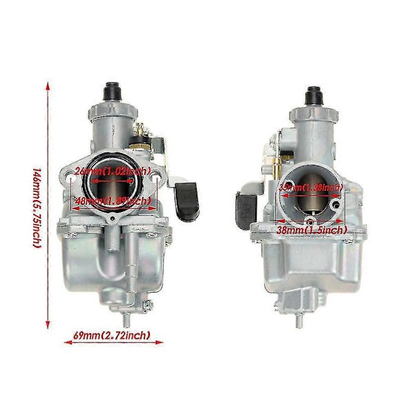 Vm22 26mm kaasuttimen ilmanpuhdistin imuputkipaketti Mikuni 110cc 125cc 140cc Pit Dirt Bike Pitpro A