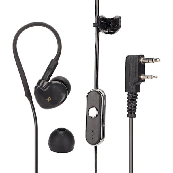 REMAKE K-Hovedet Walkie Talkie Headset Radio Høretelefon til Baofeng Uv5R 888S til Kenwood Walkie Talkies