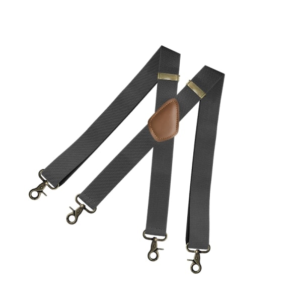 Clips X Form Justerbare Elastiske Seler Mørkegrå