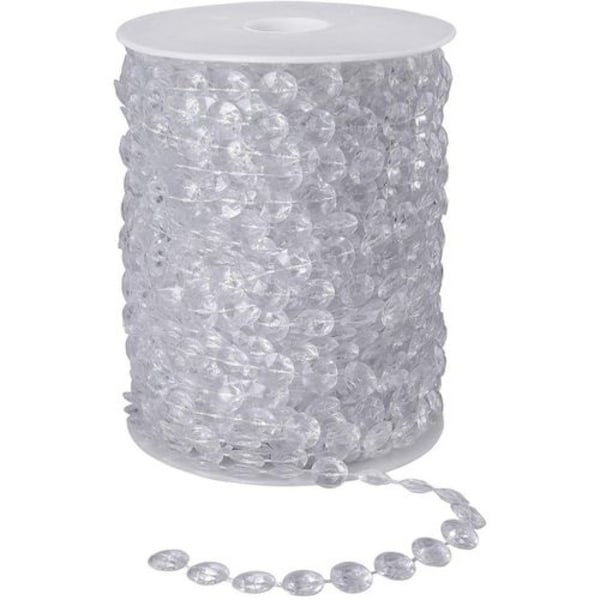 Krystal Perlekrans 30 Meter Krystal Diamantkrans Akryl Perleruller