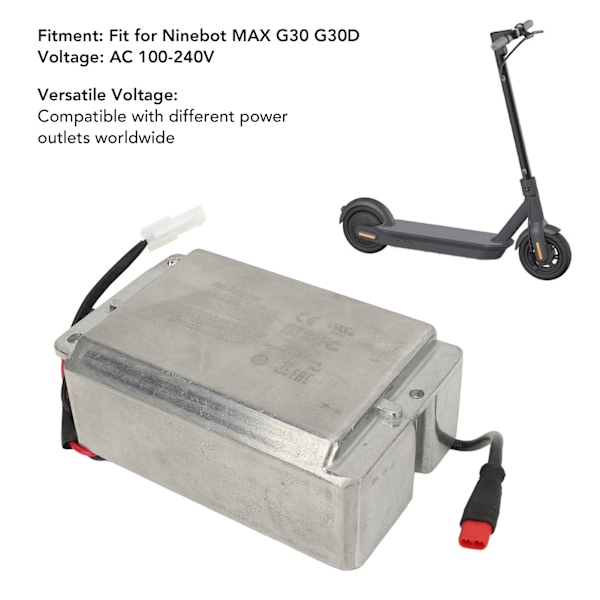 Elektrisk Scooter Indbygget Oplader Samling Strømforsyning Elektrisk Scooter Dele AC100?240V til Ninebot MAX G30 G30D