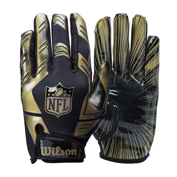 Wilson Unisex Voksen NFL Mottakerhansker One Size Svart/Gull Svart/Gull One Size