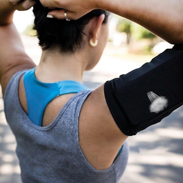 Armbånd med elastisk stof? fitness løber M pink