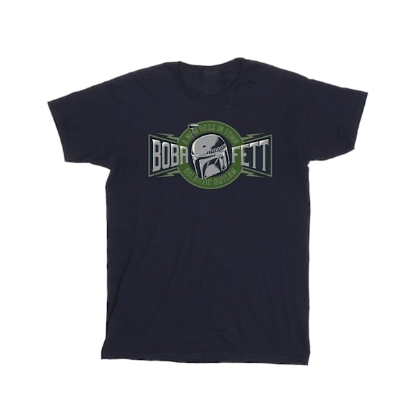 Star Wars: The Book Of Boba Fett Drengenes Nye Outlaw Boss T-Shirt 3 Blå 3-4 År