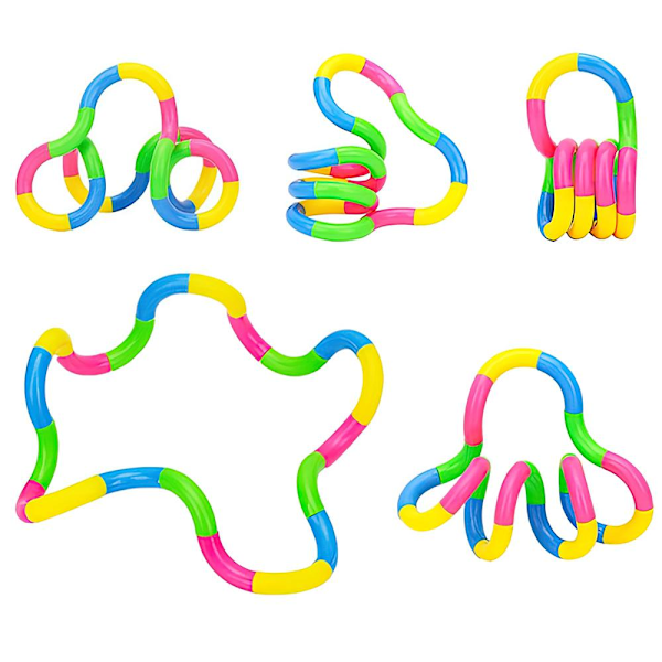 2-pakning - Tangle Twist Fidget Leke - Leke / Sansestimulerende multicolor
