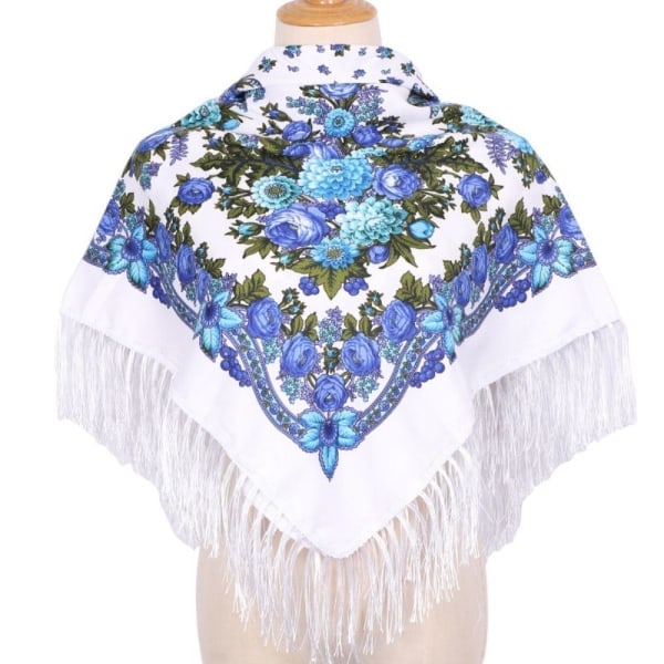 REMAKE Blomster skjerf i etnisk stil 15 15 15