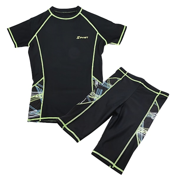 Shorts med korte ærmer og shorts 2-delt sommer surf- og dykkerdragt til mænd XXL