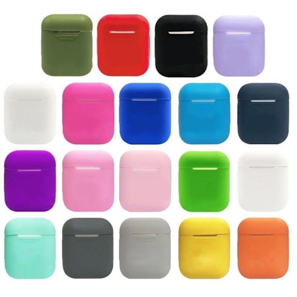 AirPod 1/2 Silikonskal / Silikonfodral - Välj Färg