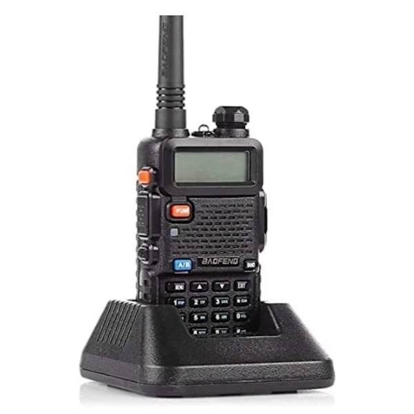 UV-5R Toveisradio Dobbeltbånd 144-148/420-450Mhz Walkie Talkie 1800mAh Li-ion Batteri (Svart)