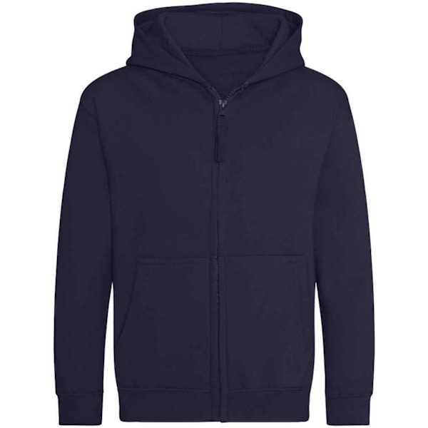 AWDis Cool Kids Zoodie Full Zip Hoodie 9-11 År Ny Marinblå 9-11 År