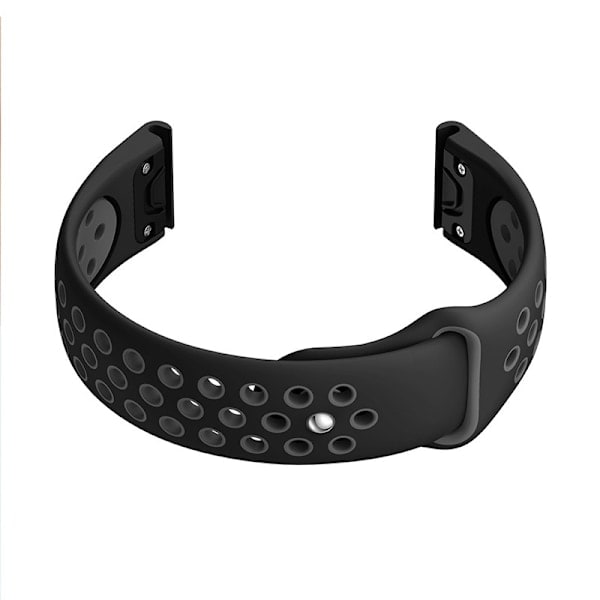 Silikonarmband för Garmin Fenix-serien Svart+Grå