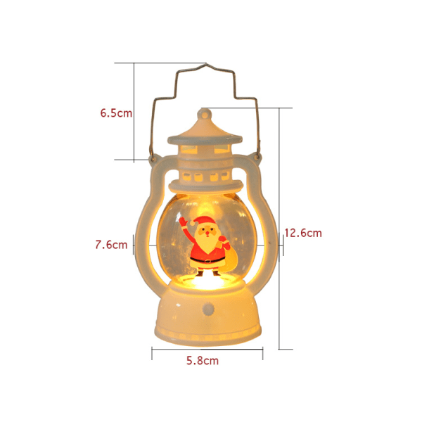 LED Julevindlykt - Julenissen, Julepynt