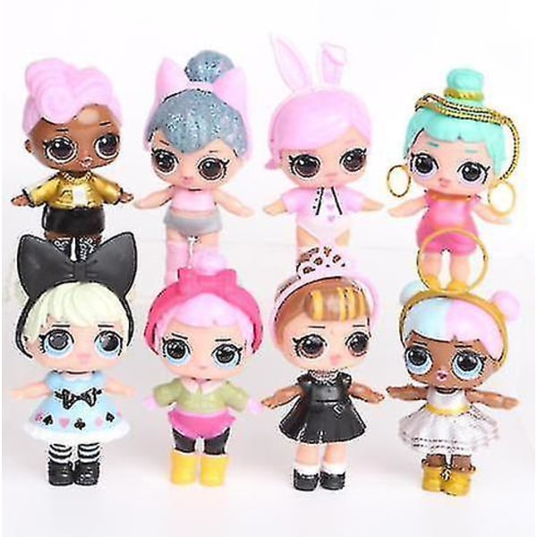 REMAKE 8 kpl Lol Dolls Lol Surprise Ball Lil Sisters Pets Lelut Tytöille