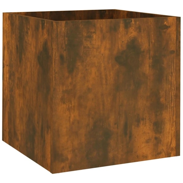 Grow box smoke colored oak 40x40x40 cm engineered wood