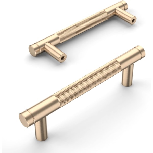 REMAKE 10 st Guld Kökshandtag 96mm Möbelhandtag med Skruvar, för Skrivbord, Lådor, Skåp, Skåp UK0040