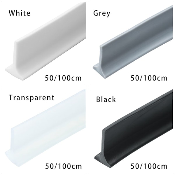 Vattenstopp Vattenhållare remsa SVART 100CM Svart 100 cm Black