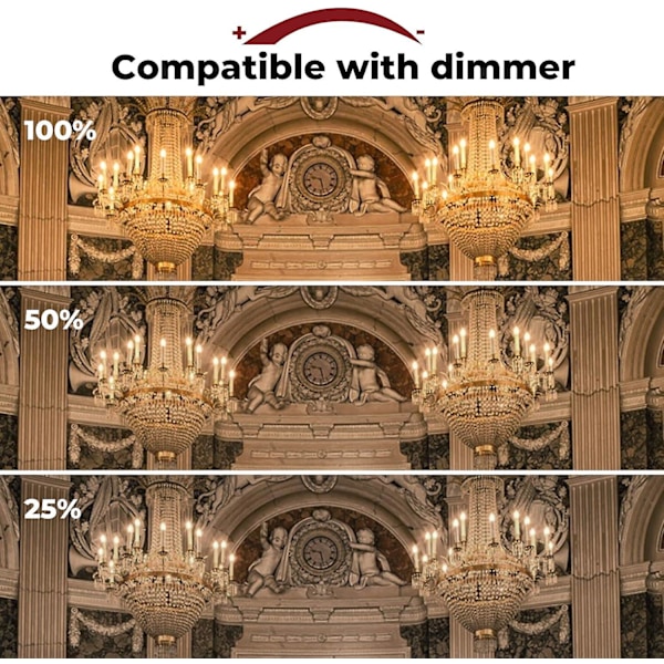42W E14 C35 Dimmerbar Halogenlampa AC 220-240V Varmvit 2700K E14 Transparent Halogen Glödlampa (10st) (FMY)