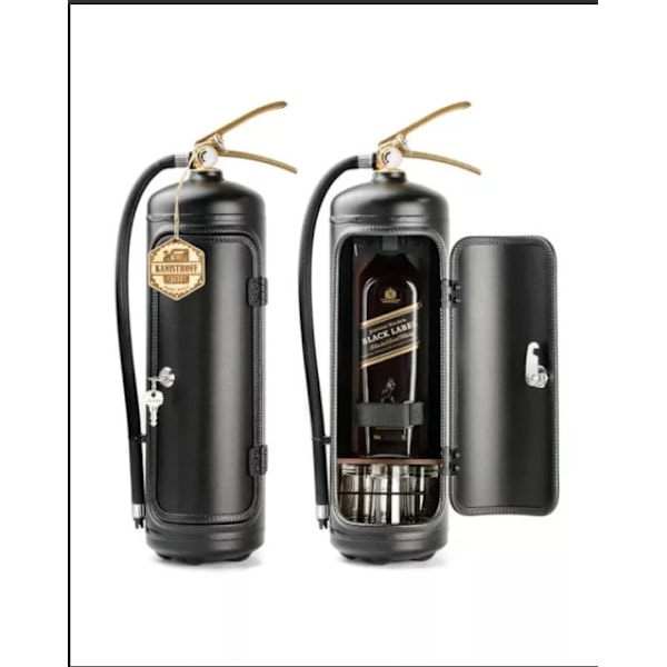 REMAKE Minibar Fire extinguisher Wine box Perfect gift for men black