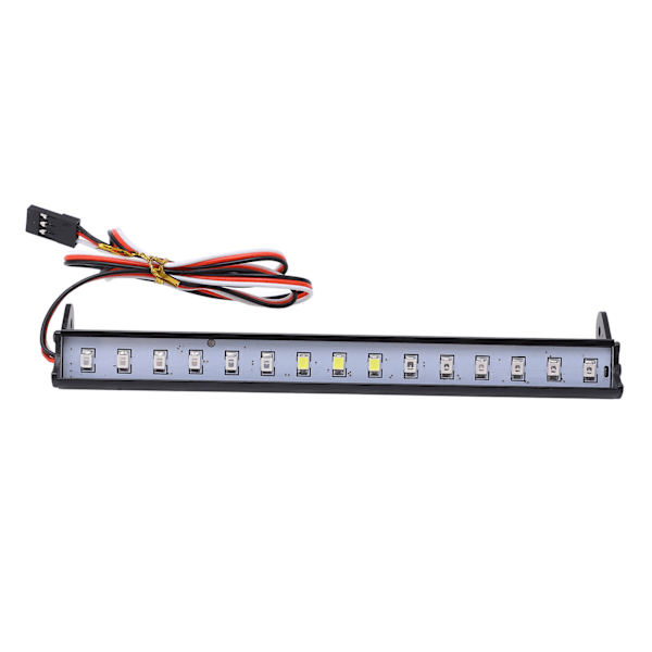 RC Ljusramp 15 LED Lampor 1/10 Simulerings RC Crawler Aluminium Legering LED Universal Takljusramp