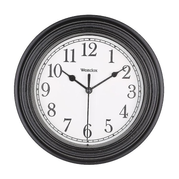 REMAKE Silent Wall Clock Kitchen 9 Inch Retro Non-Ticking Decorative Bedroom Office Wall Clock Black