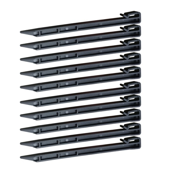 50-pack/parti Durable landskapskanter för växtstöd Svart+50st