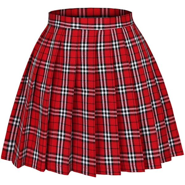 zoon Dame Høy Høyde Pletet Cosplay Cheer Skjørt Mini Skole Tennis Skjørt Thanksgiving Day Jul Skjørt