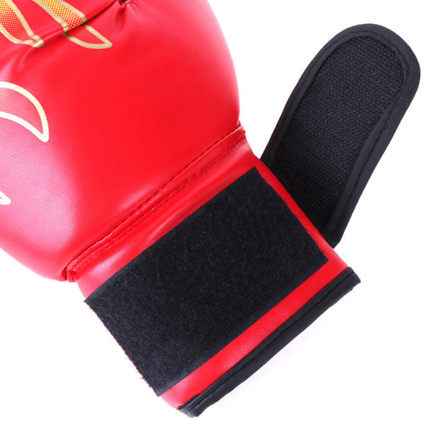 Boxningshandskar Barn Junior Ungdom Sparring Träning Kickboxning Svart Svart