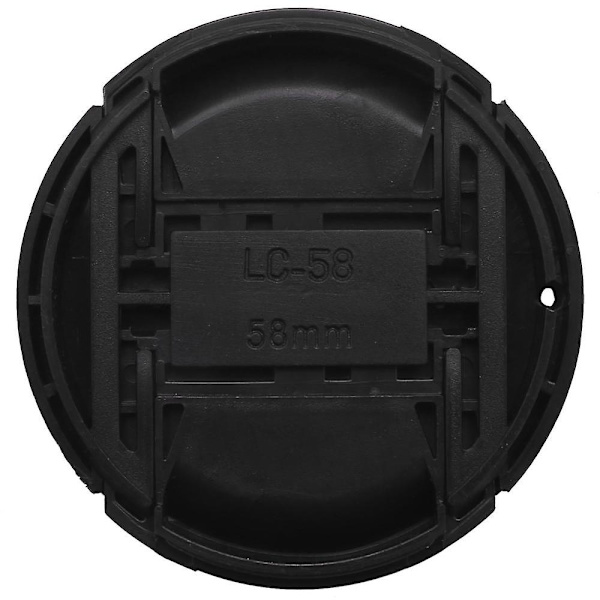 58mm Objektivdæksel med remhul til DSLR-kameraer (58mm) - 4-pak