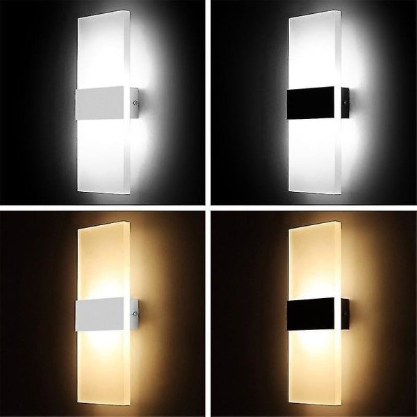 Soverom Mini LED Akryl Lang Vegglampe