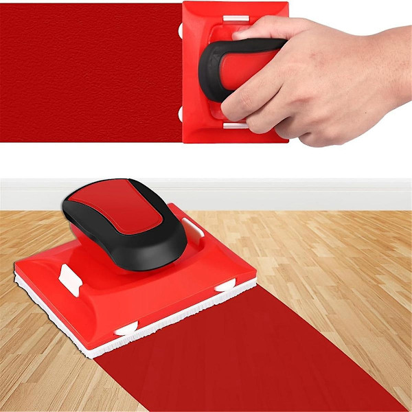 Fargekantlist med 4 utskiftbare pads, fargepadapplikator, vaskbar veggkrok og kant Tri-WELLNGS 0 XL Grey