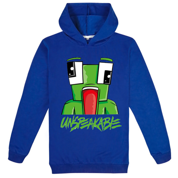 Barn Hoodie för Pojkar och Flickor UNPAID Cartoon Mysig Söt Mörkblå