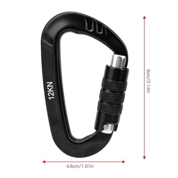 Cikonielf D-lås karabin 1 stk 7075 Aerospace Aluminium 12KN D-formet spænde Karabiner Tilbehør