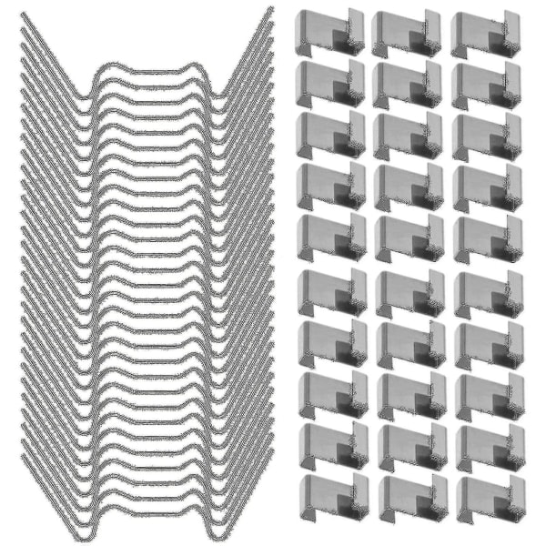 2024 Car100 st. växthusklämmor för glas, rostfritt stål växthusfönsterklämmor glasrutsfixering